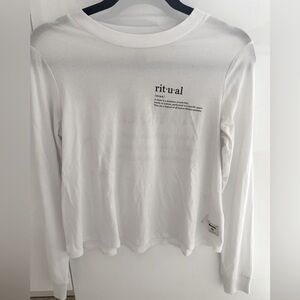 Roots White Long Sleeve Top
